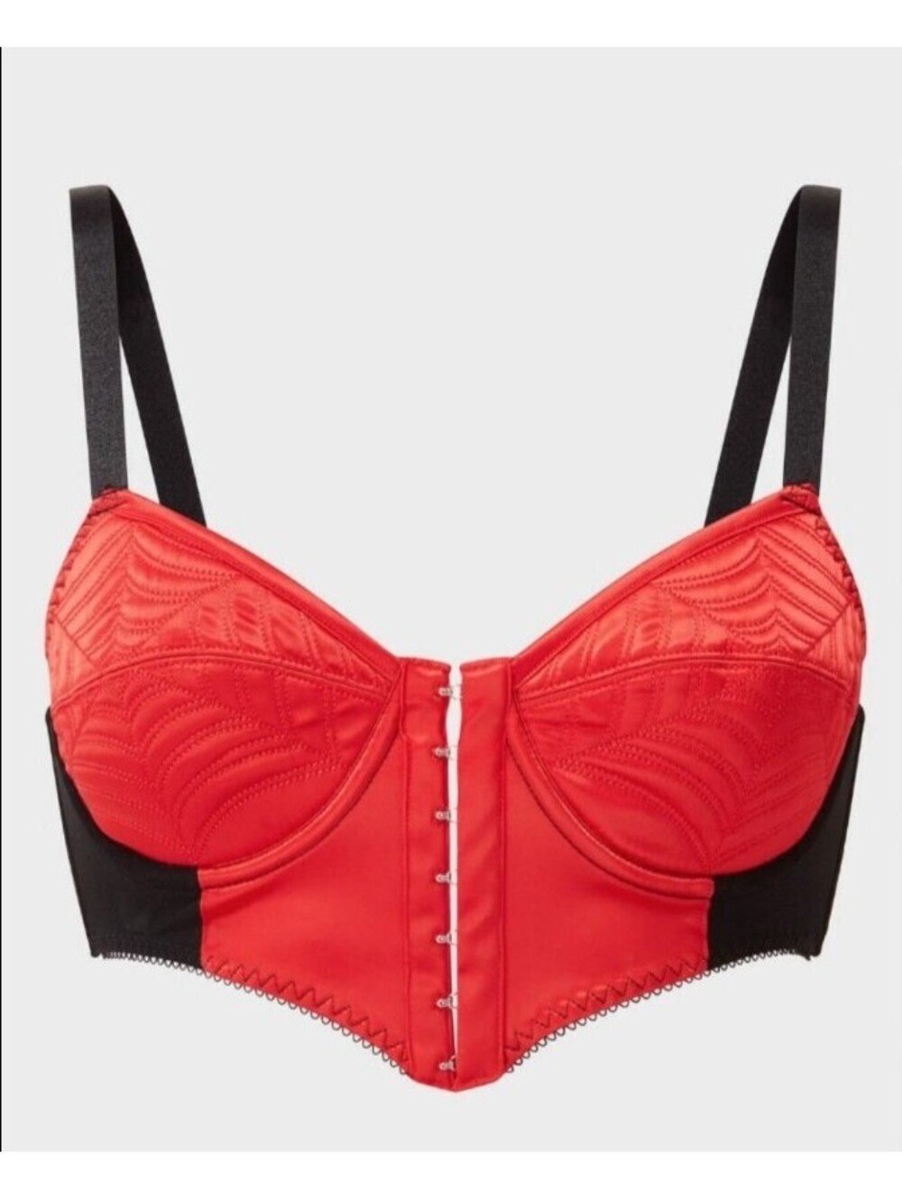 Killstar Webutant Bullet Bra Spiderweb Bustier Scarlet Red Women's Sz 4XL NEW